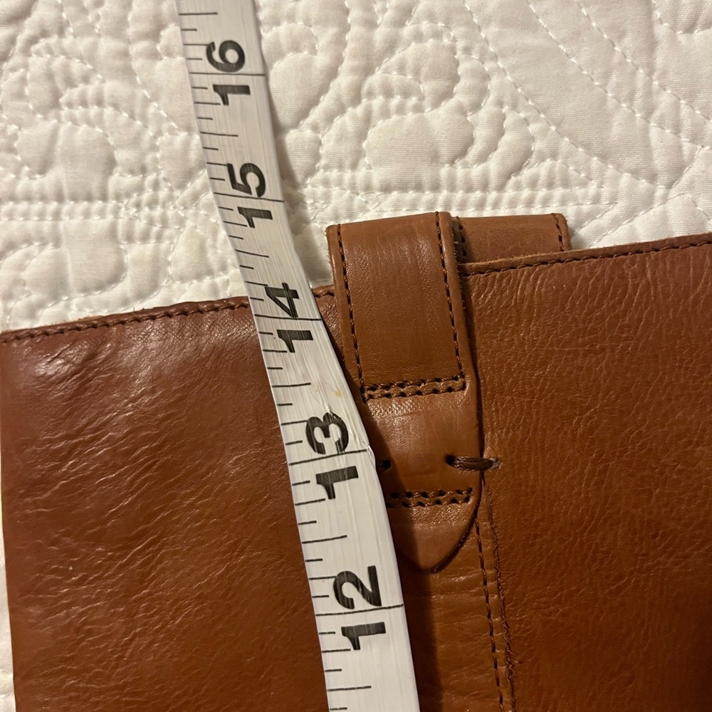 Boemos Italian Leather Tan Tall Riding- Style Boots, made in Italy, Euro Size 37 - Picture 7 of 8